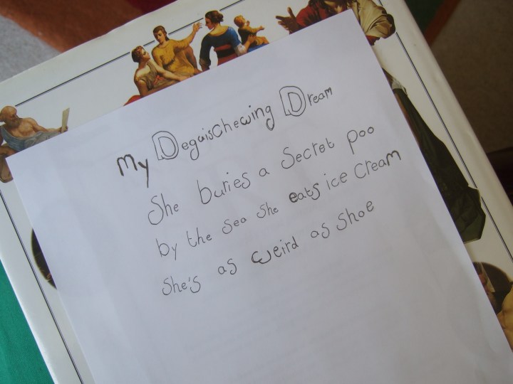 Home Ed Group Mollie randomiser poem