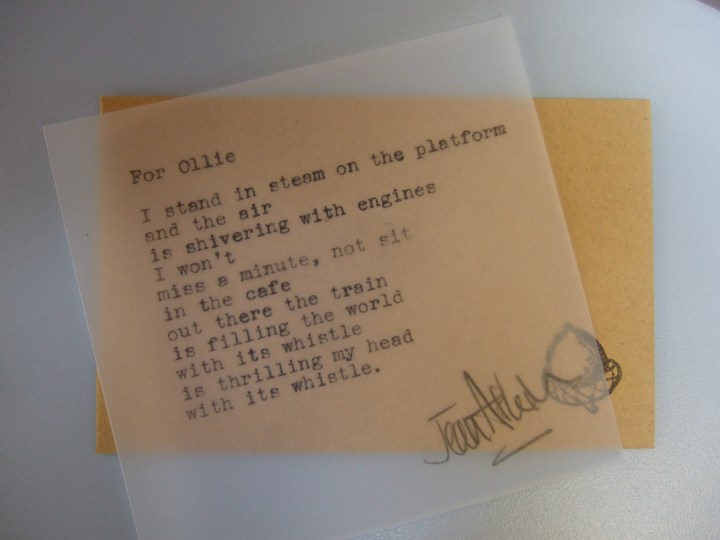 Helena Lane Poet at Work (8) Ollie